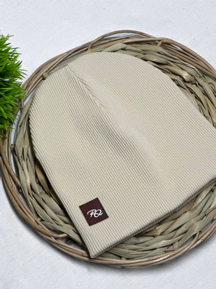 Шапка детская двухслойная Молочный