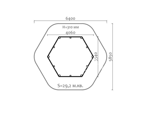 Песочница шестигранная 05103