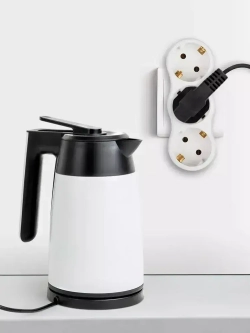 Тройник розетка электрический SPx-3e-W ЭРА / Разветвитель электрический с заземлением, 3 розетки, 16А, белый