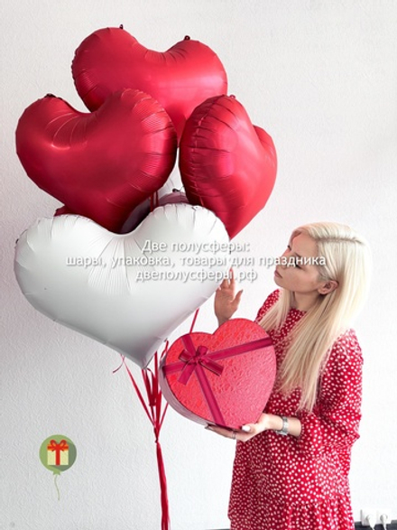 Набор шаров Белый на красном
