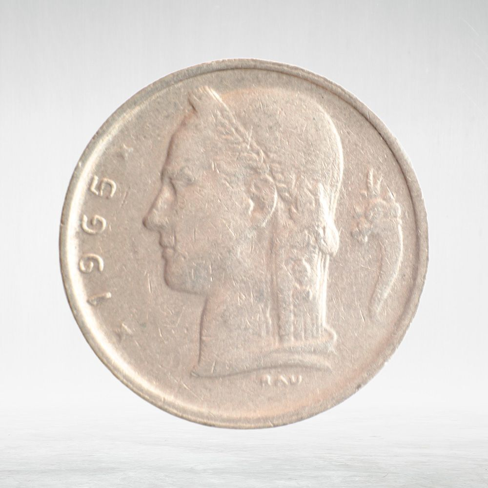Belgium, 1 Franc (French Text), 1965, VF
