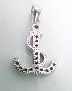 Подвеска ювелирная Эстерелла, родированное серебро 925 пробы, фианит/Ф