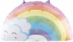 Шар (21""/53 см) Фигура, Сверкающая радуга, 1 шт. В015