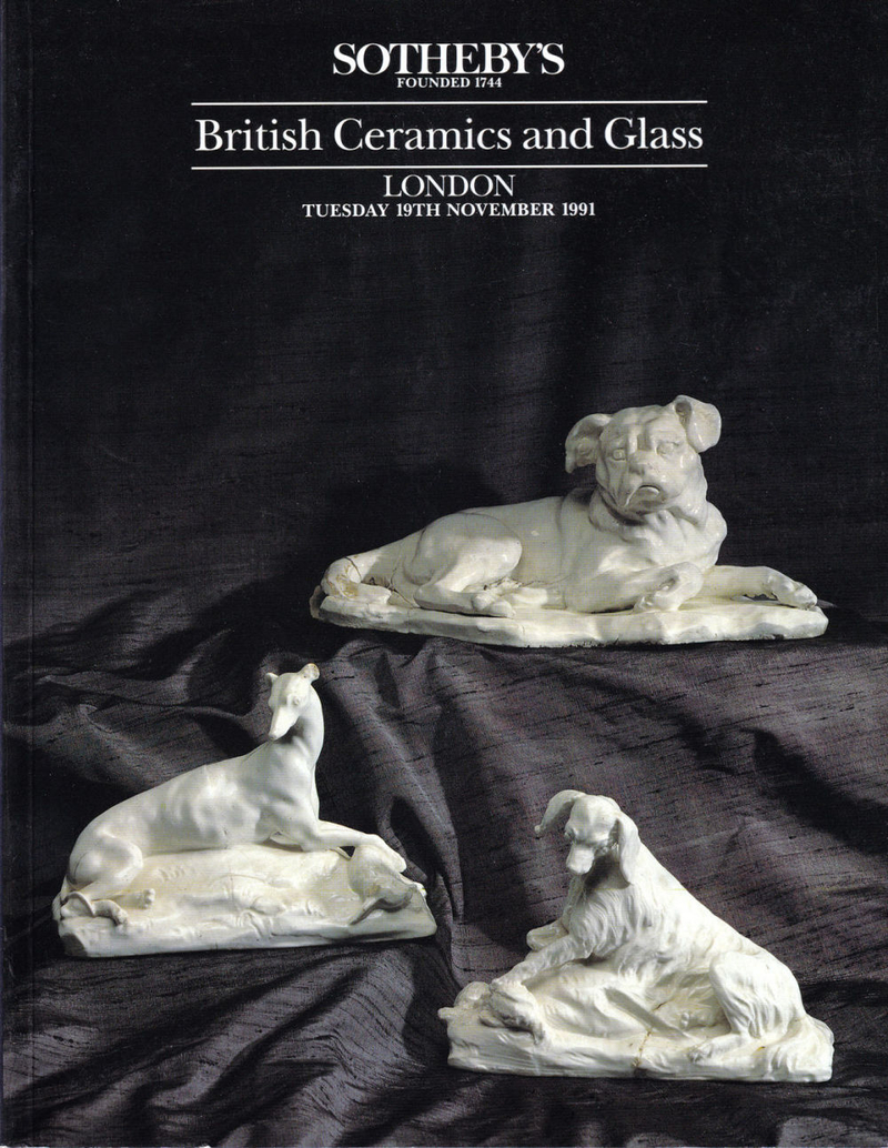 Каталог аукциона Sotheby's, Лондон, Британский фарфор и стекло от 19 ноября 1991 года