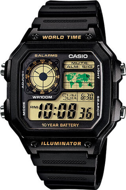 Мужские наручные часы Casio AE-1200WH-1B
