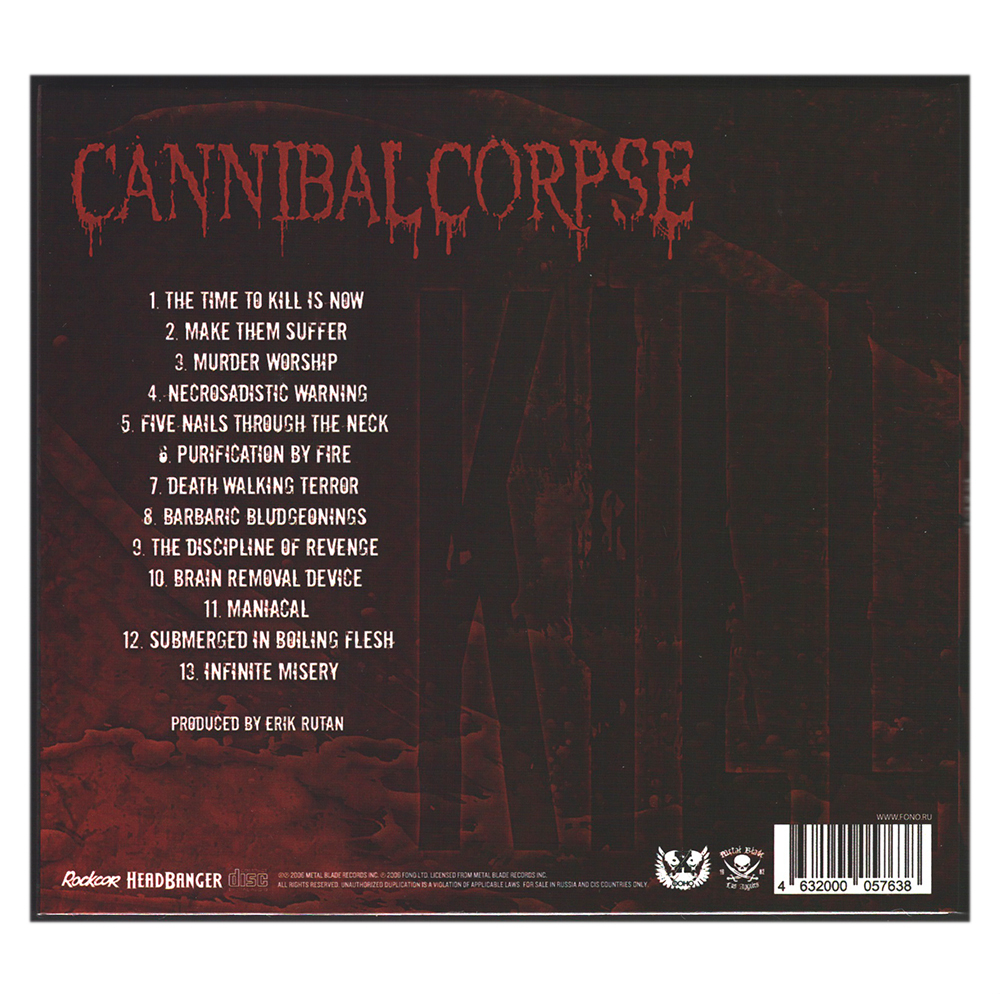 Cannibal Corpse / Kill (Digipack)(RU)(CD)