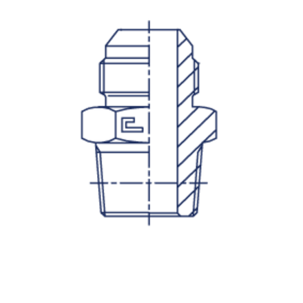 Штуцер FC JIC 3/4" NPT3/8" CAST