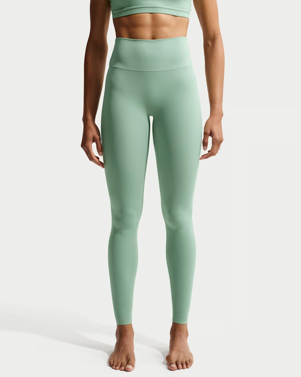 Nike Zenvy Женские лосины с высокой талией, без шва спереди, полной длины - NIKE