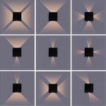 Уличный настенный светодиодный светильник Arte Lamp ALGOL A1445AL-4BK