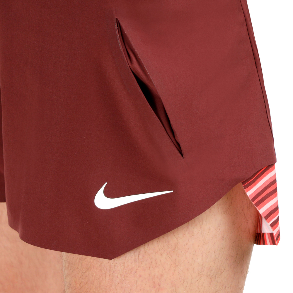 Мужские теннисные шорты Nike Dri-Fit Court Slam RG Shorts Men - Dark Red, Antique Pink