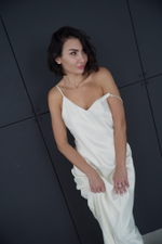 Платье комбинация "Богиня" в молочном