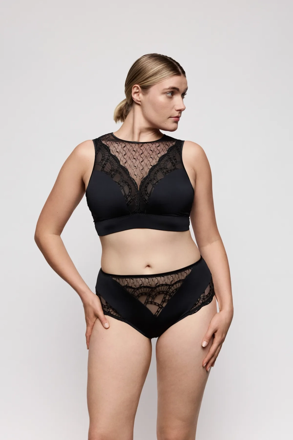 PRIMADONNA Naica Трусы с высокой талией, черный