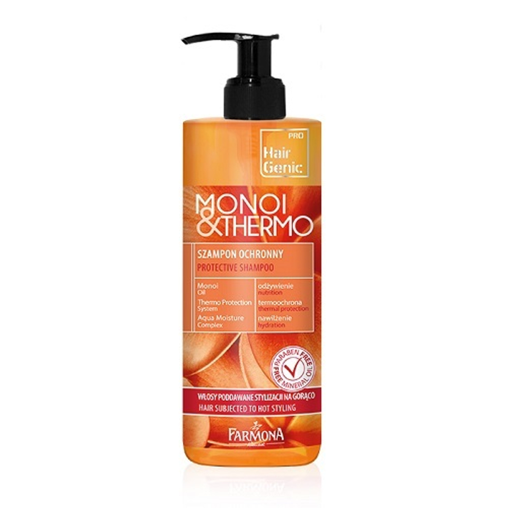 Шампунь защитный с маслом гардении Farmona Hair Genc Monoi+Thermo 400мл