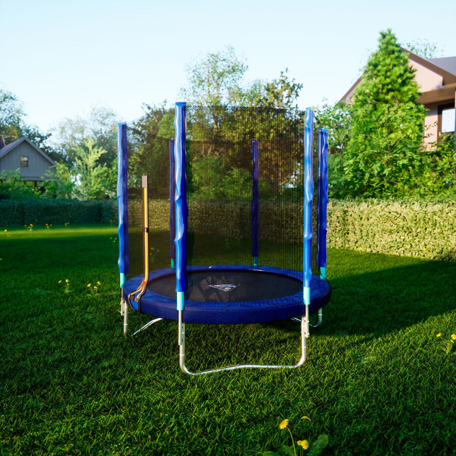 Батут DFC Trampoline Fitness с сеткой 6ft фото №7