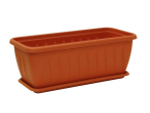 Ящик балконный Алиция 600мм с поддоном (терракот)