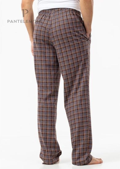 Брюки мужские Pantelemone PDB-164, клетка коричневая