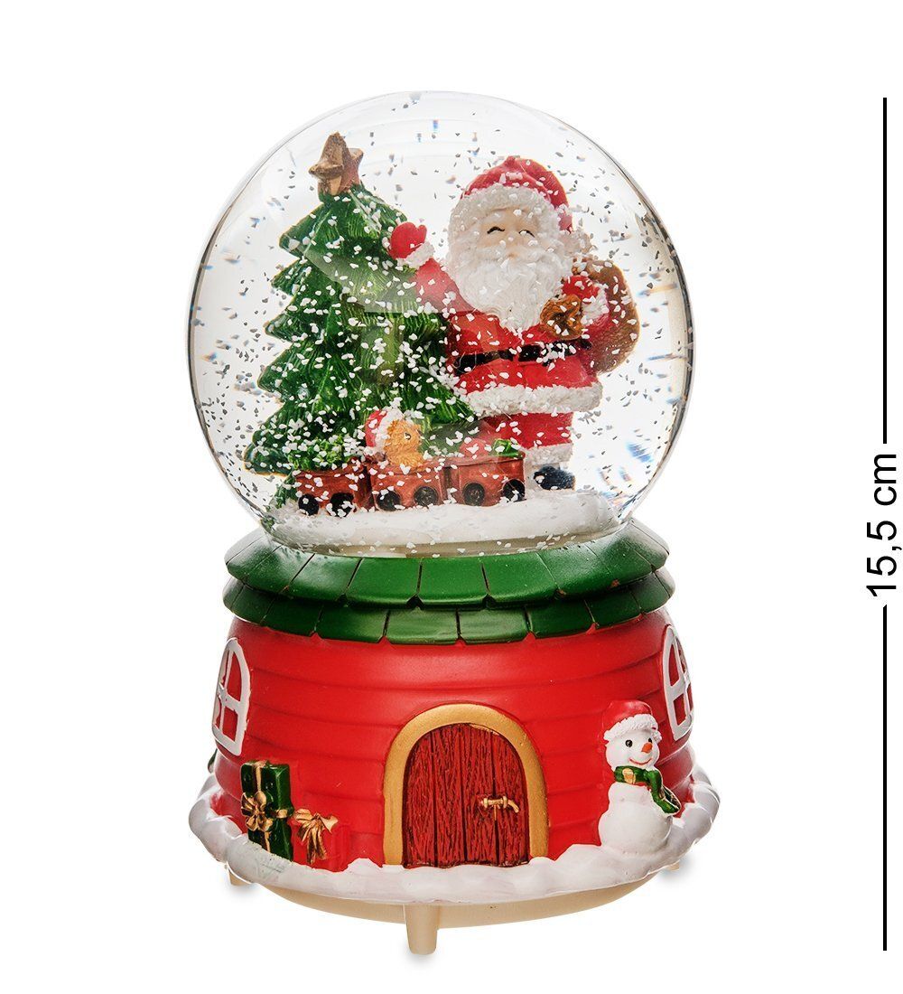 PM-64 Шар со снегом муз. с подсветкой «Привет от Санты»