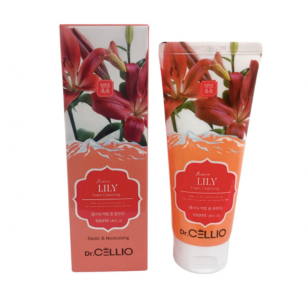 Пенка для умывания с экстрактом лилии DR.CELLIO G70 Flower Lily Foam Foam Cleansing 100 мл