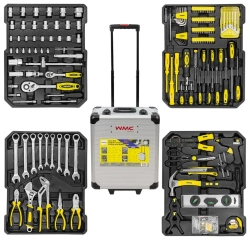 Набор инструментов 287пр. 1/4'',1/2''(6гр.)(4-30мм), в алюминиевом кейсе WMC TOOLS WMC-40287