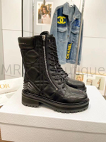 Черные зимние ботинки D-Leader Dior
