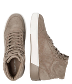 Кожаные кроссовки Calvin Klein - серый(HM0HM01592)