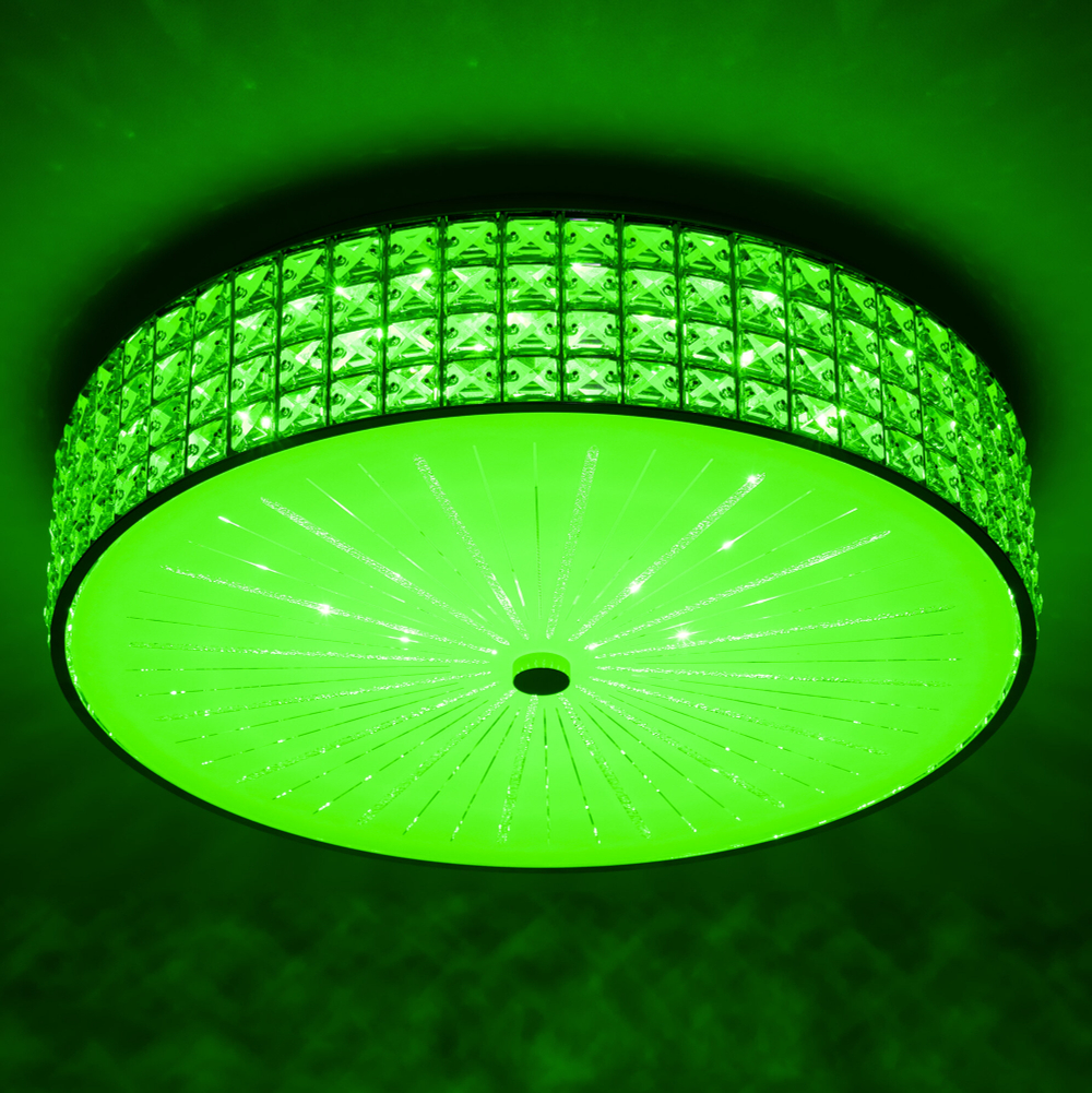 Citilux Портал CL32418G1 LED RGB Люстра хрустальная с пультом Хром