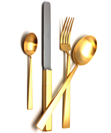 Cutipol Набор столовых приборов Bauhaus gold матовый, на 12 персон 72 предмета
