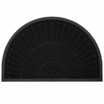 Коврик 40*60см придверный УЮТ Классик полукруглый, черный