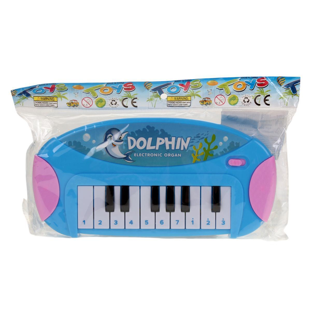 Пианино 22см, синий, пакет 21-13
