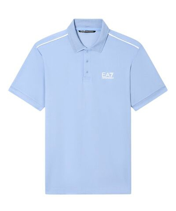 Мужское теннисное поло EA7 Tennis Pro Shirt In Ventus7 - bel air blue