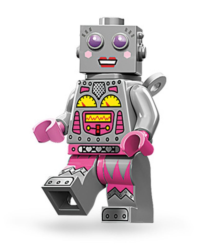 Минифигурка LEGO 71002 - 16  Леди Робот