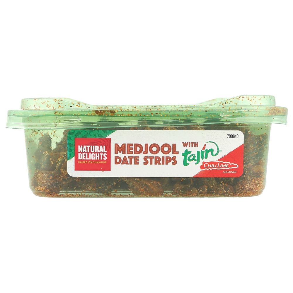 Natural Delights, Полоски для финика Medjool с лаймом и чили Tajin®, 283 г (10 унций)