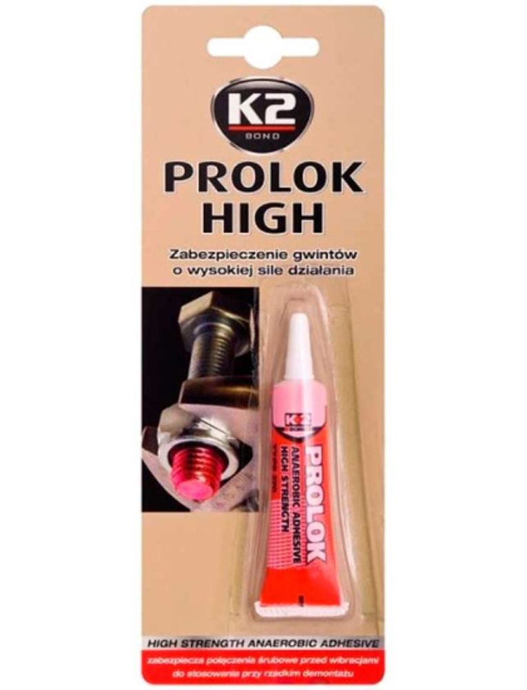 ФИКСАТОР РЕЗЬБОВЫХ СОЕДИНЕНИЙ ВЫСОКОЙ СИЛЫ &quot;К2&quot; PROLOK HIGH 6ML