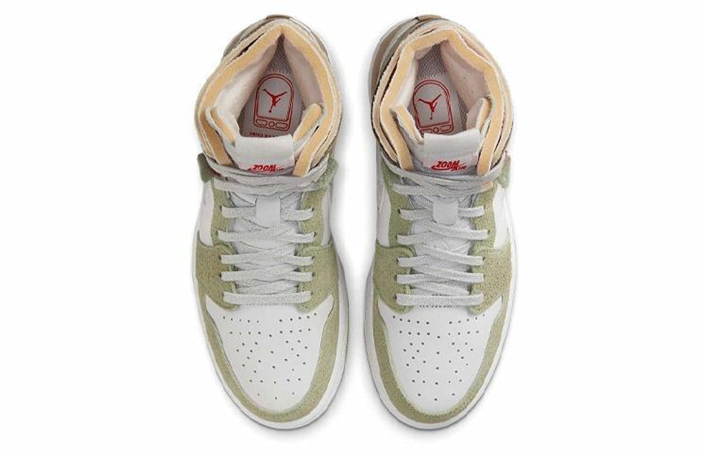 Кроссовки Jordan Air Jordan 1 High Zoom Air Cmft "Olive Aura" (Женская размерная сетка)