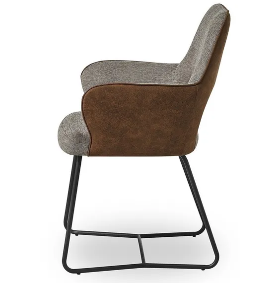 Стул Tidan серый с коричневым