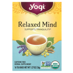 Yogi Tea, Relaxed Mind, чай без кофеина, 16 чайных пакетиков, 32 г (1,12 унции)