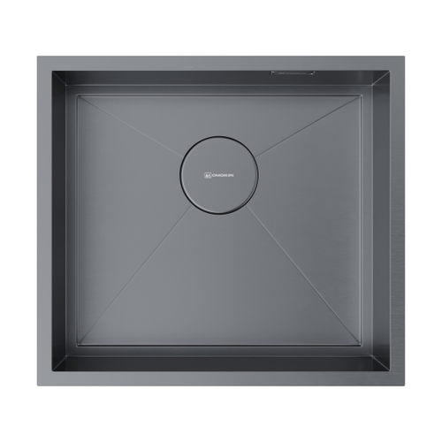 кухонная мойка Omoikiri Kasen 49-16-INT-GM нерж. сталь/вороненая сталь