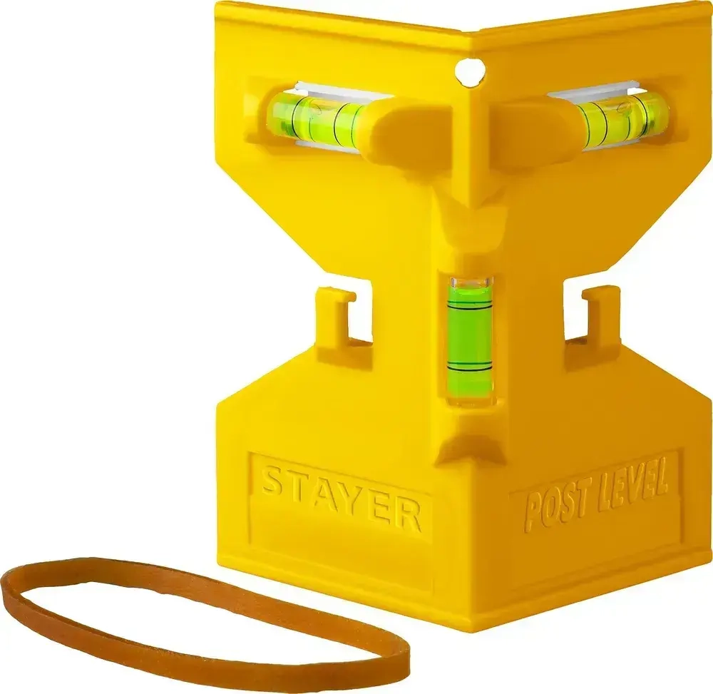 Stayer Уровень строительный угловой 12.5 см, глазков: 3
