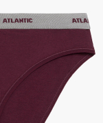 Трусы женские спорт Atlantic, набор из 3 шт., хлопок, белые + розовые + бордовые, 3LP-217E