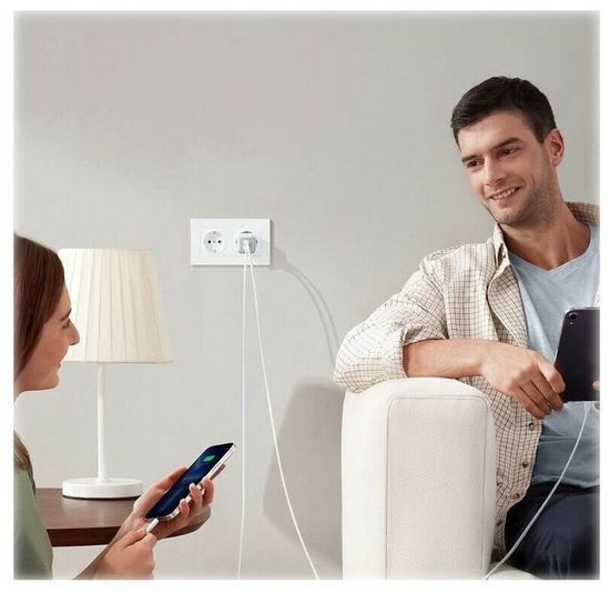 Сетевое зарядное устройство Anker PowerPort 521 Nano Pro 40 W 2xUSB-C (A2038G21), белый