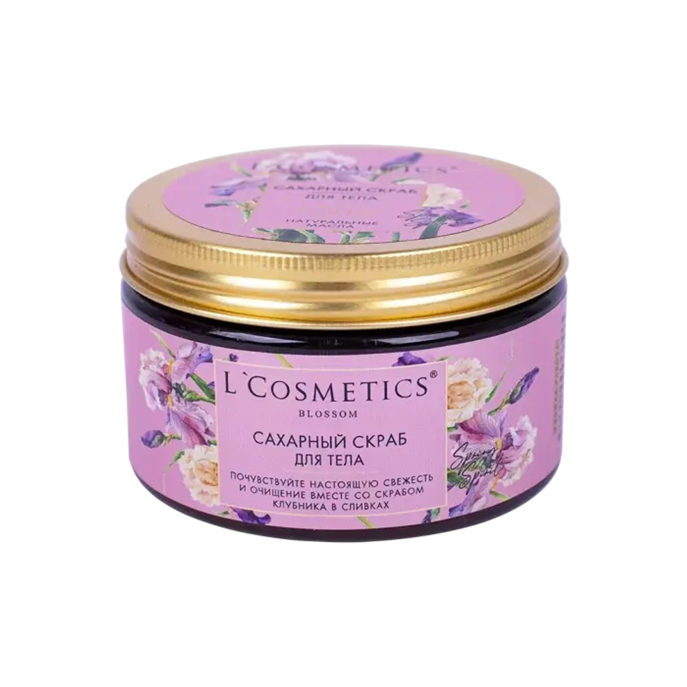 Скраб для тела сахарный Spring Spirit "Клубника", ТМ L'COSMETIC