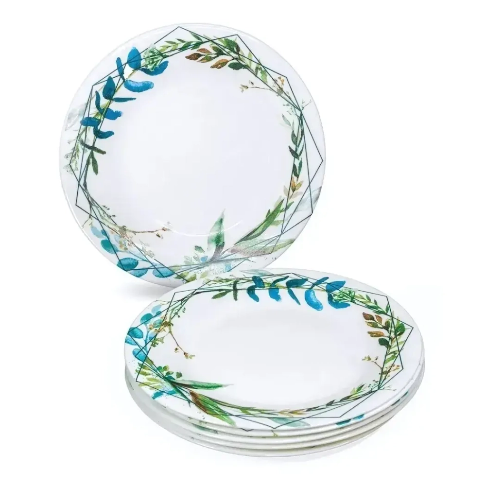 Тарелка обеденная Акварельный букет 23 см