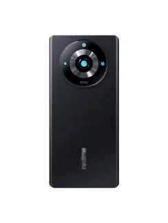 Задняя крышка для Realme 11 Pro+ черная (Black) со стеклом камеры