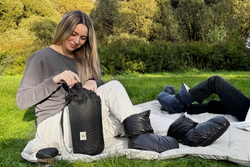 Сапожки-носочки пуховые German Grass Comfort Socks Travel Grass Black черные