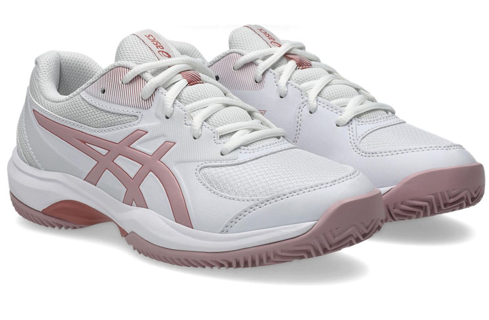 Детские теннисные кроссовки Asics Gel-Game GS Clay/OC - white/morganite