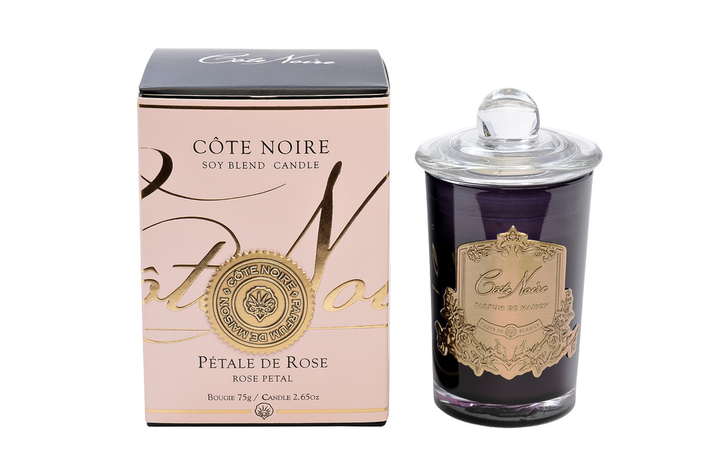 Свеча ароматическая в стакане Rose Petal Cote Noire