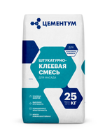 Штукатурно-клеевая смесь // для фасада // ЦЕМЕНТУМ (Holcim) // 25 кг