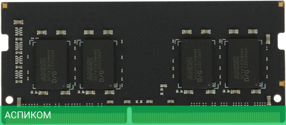 Оперативная память AMD Radeon R7 Performance 8GB DDR4 SO-DIMM PC4-19200 (R748G2400S2S-U)