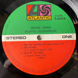 Винтажная виниловая пластинка LP Herbie Mann Memphis Underground (Japan 1971) (Obi) Chain Of Fools
