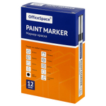 Маркер-краска OfficeSpace черная, 1-4мм, нитро-основа